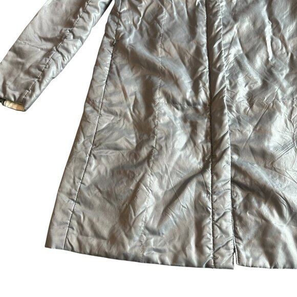 Zara Basic Zip-Down Jacket Coat Dark Grey Casual Warm Lightweight Size Medium - Picture 4 of 10